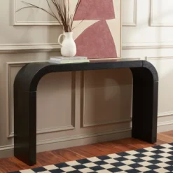 Front Page 37 Liasonya Curved Console Table - CNS6604 -Safavieh