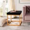Rowan Contemporary Glam Square Ottoman - Black/Gold - Safavieh 1 Rowan Contemporary Glam Square Ottoman - Black/Gold - Safavieh -My home GUEST 4235f639 3313 475c 8f51 3c3c820ccd78
