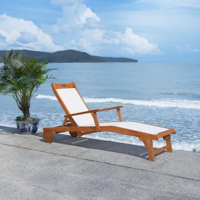 Kamson Sunlounger - Outdoor - PAT7071 -Safavieh 4 Kamson Sunlounger - Outdoor - PAT7071 -Safavieh - Image 2