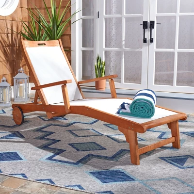 Kamson Sunlounger - Outdoor - PAT7071 -Safavieh 3 Kamson Sunlounger - Outdoor - PAT7071 -Safavieh
