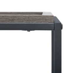 Front Page 23 Andey Console Table - Brown/Black - Safavieh