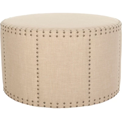 Sherri Cocktail Ottoman W/ Nail Heads - Safavieh 5 Sherri Cocktail Ottoman W/ Nail Heads - Safavieh - Image 3