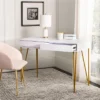 Pine Two Drawer Desk - White/Gold - Safavieh 1 Pine Two Drawer Desk - White/Gold - Safavieh -My home GUEST f15ba94d db46 4199 bd33 1ae066b60c5d